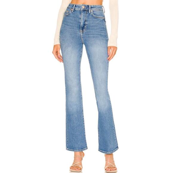 Lovers + Friends Greyson Ultra High Rise Slim Boot Jeans in Cypress Size 27